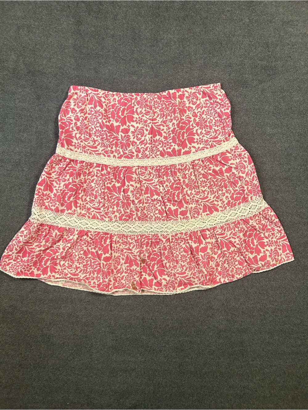 Old Navy Pink Y2K Hawaiian Floral Skirt